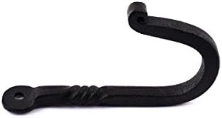Renovators Supply 35 In Black Wrought Iron Wall Hooks