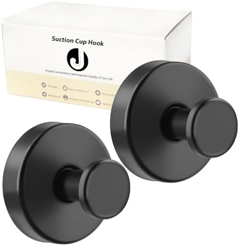 EASETROL Suction Cup Hooks for Shower 2 Pack
