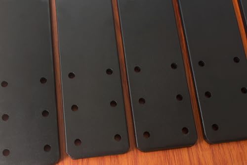 4 Pack Frosted Black Hidden Countertop Support Brackets
