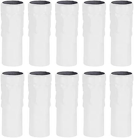 Uxcell Candle Shape Socket Covers 3 Inch Tall Iron Candelabra Base E14 Chandelier