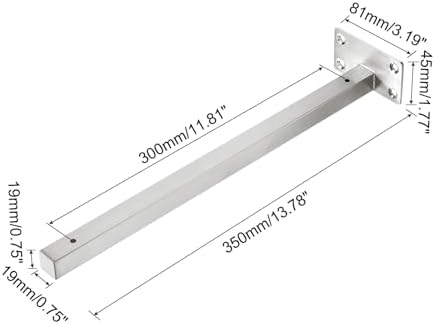 Uxcell Floating Shelf Bracket 2 Pack Stainless Steel Wall Mount Support