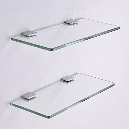4pcs Adjustable 304 Stainless Steel Glass Clip Shelf Holder Wall Mount