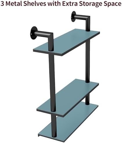 Bathroom Shelves Over Toilet 3 Tier Floating Storage