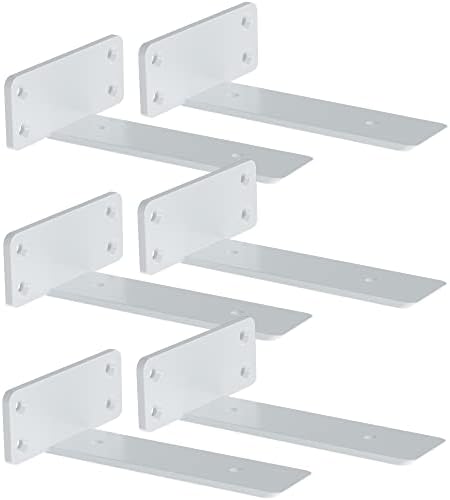 ZGO 8 Inch Floating Shelf Brackets 6 Pack