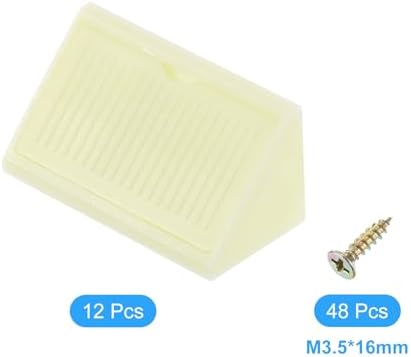 Uxcell 12 Pcs 90 Degree Plastic Corner Braces
