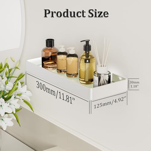 Alise Glass Bathroom Shelf 118 Inch Floating