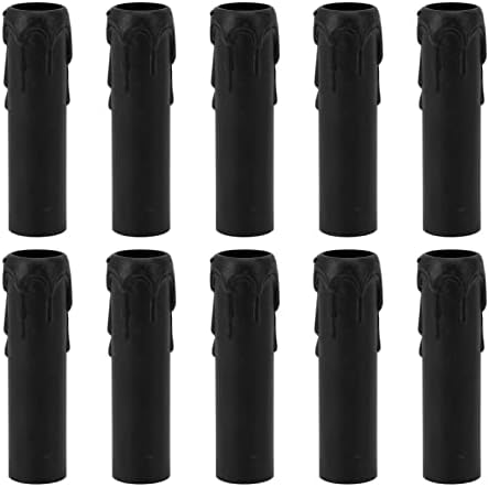 OUKENS 10pcs Candle Socket Covers Black