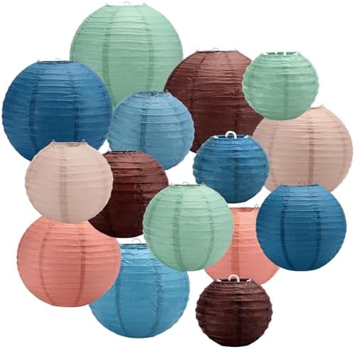 15 Pcs Boho Hanging Paper Lanterns Classroom Decor
