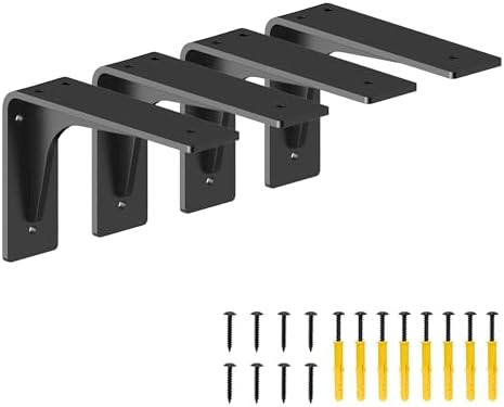 6 Inch x 4 Inch Shelf Brackets Heavy Duty 300lbs Load