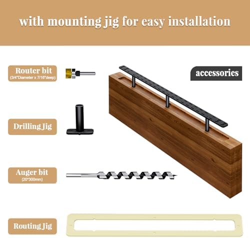 Craftersmark 1pc Heavy Duty Floating Shelf Bracket with Tools