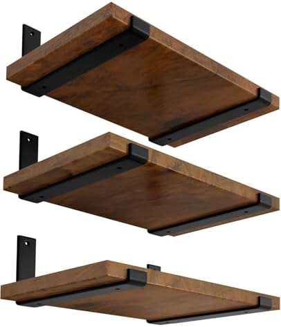 LEOPO 12 Inch Shelf Brackets 6 Pack Heavy Duty