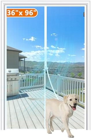 MAGZO Magnetic Screen Door 36 x 96 Inch Fit