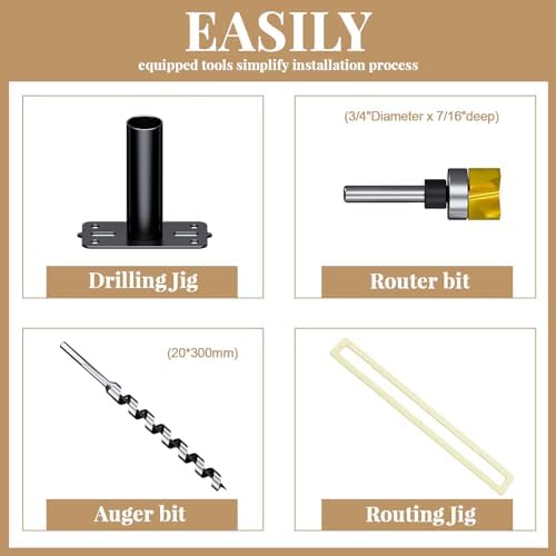 Craftersmark Heavy Duty Floating Shelf Bracket 43X6X15 with Tools