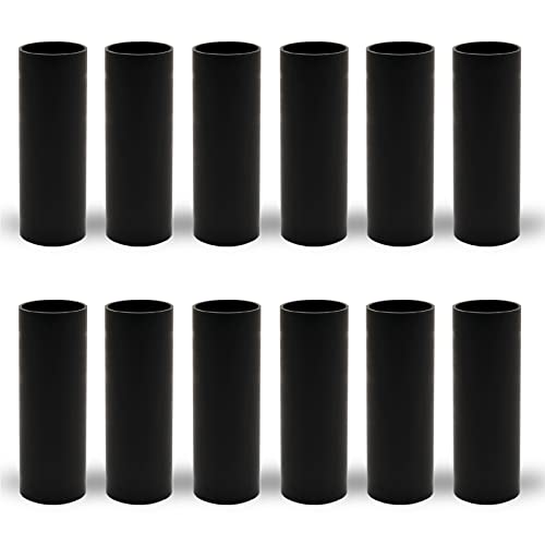 GooChan 35-Inch Black Plastic Candle Covers Set of 12