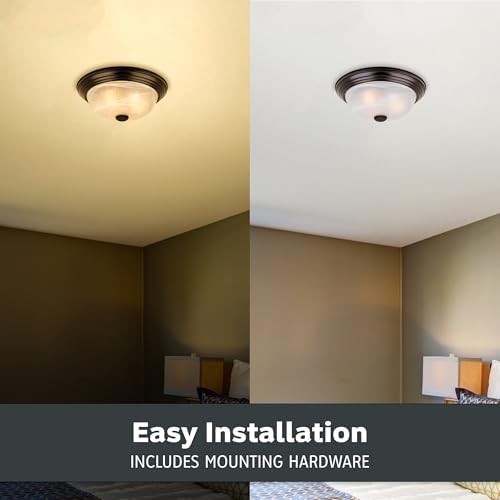 Designers Fountain 13 Inch Modern 2 Light Flush Mount Ceiling Light
