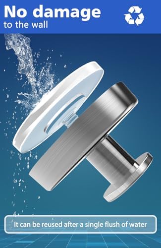 4 Pcs Suction Cup Hooks for Inside Shower and Bathroom Use