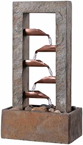 Kenroy Home 51008SLCOP Spillway Table Water Fountain