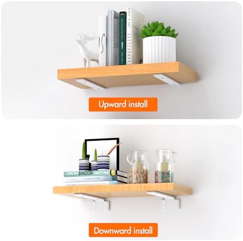 VANCASTLE 6 Inch Floating Shelf Bracket 6 Pack