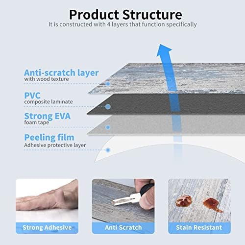 Art3d 102-Piece Peel and Stick Tile Backsplash for Kitchen and Bathroom