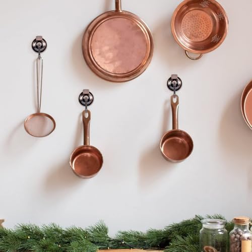 Red Bronze Suction Cup Hooks 2 Pack for Glass and Tile