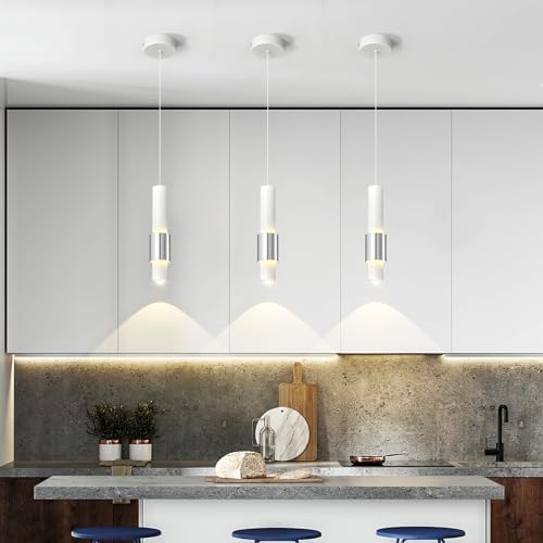Modern Kitchen Island Dimmable LED Pendant Light 3 Pack
