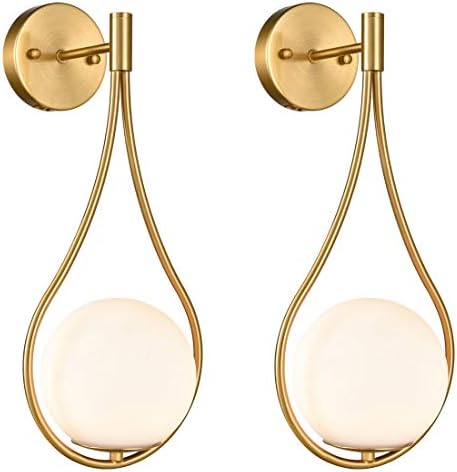 HOLKIRT Mid-Century Modern Wall Sconces Set of 2