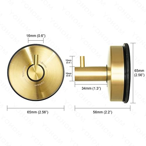 Yohom Suction Cup Hooks for Shower Wall 4Pcs