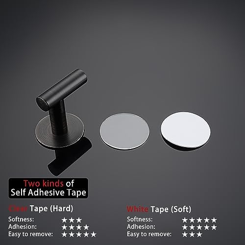 JQK Self Adhesive Towel Hook Bronze 2 Pack