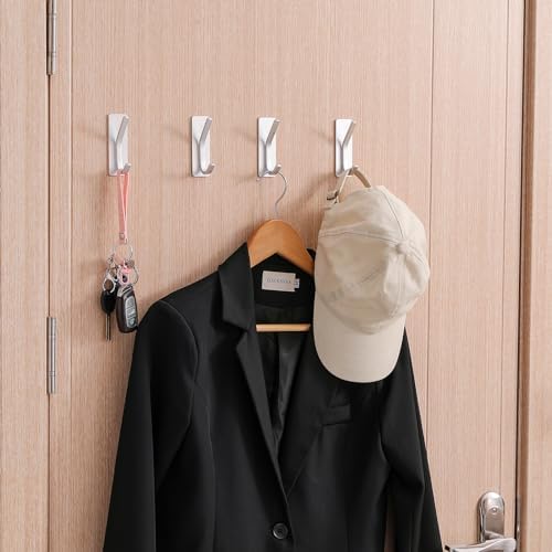 Paoli Heavy Duty Self Adhesive Hooks Set of 4 Red