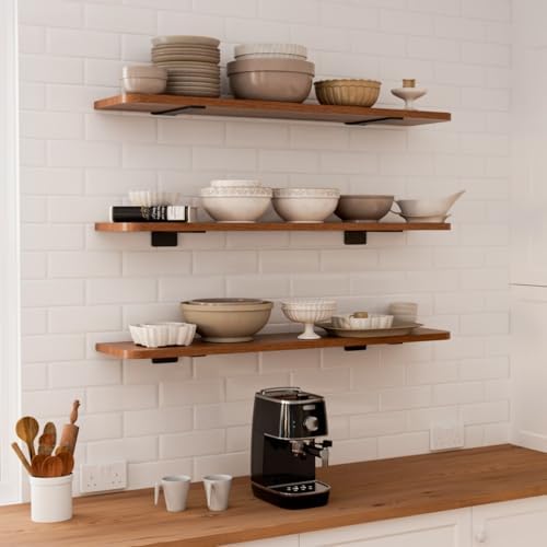 LEOPO 6 Inch Floating Shelf Brackets 6 Pack