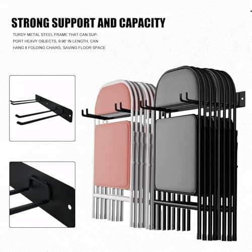 SAMRELAX Garage Tool Organizer Wall Mount 2Pack Hooks