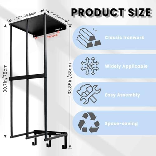 Camping Chairs Wall Storage Rack with 3 Hooks