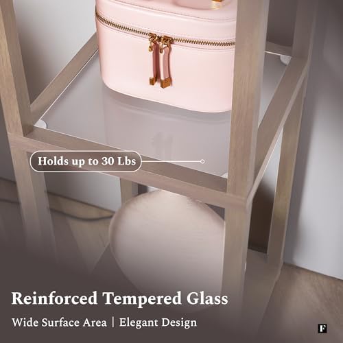 FENLO Floor Lamp with Shelves Modern Minimalist Design