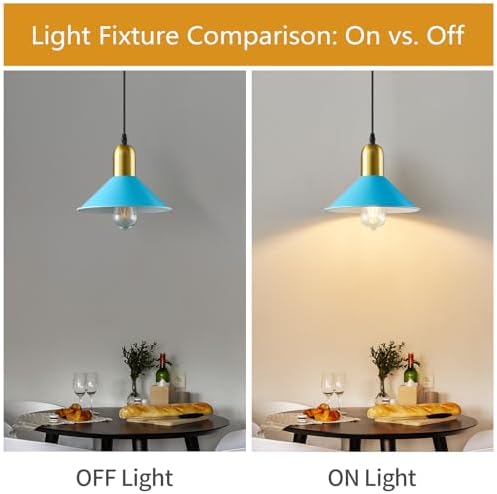 Modern Minimalist Blue Pendant Light 3-Pack