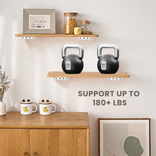 Alise 10 Inch Heavy Duty L Shelf Brackets Pack of 4