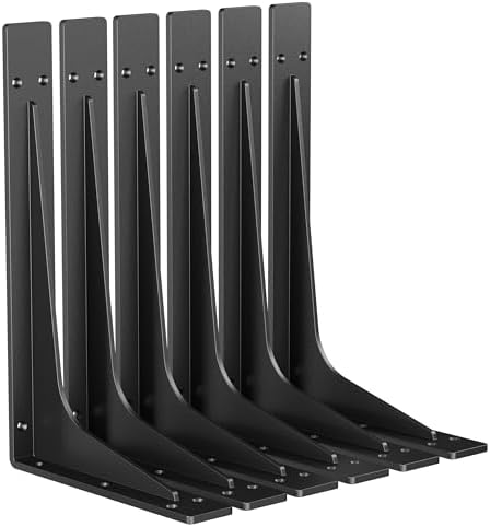 18 Inch Heavy Duty Shelf Brackets 6-Pack