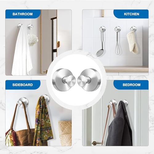 Suction Cup Hooks for Glass Window Door Heavy Duty Stainless Steel