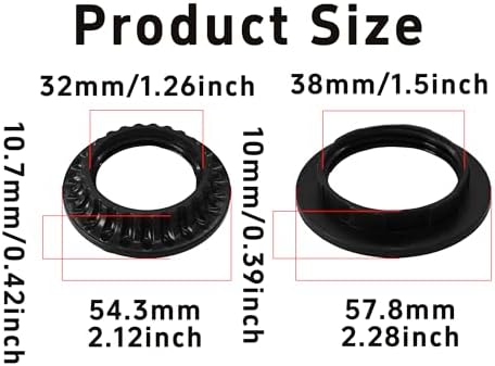 4Pcs E26 Lamp Shade Rings Black Socket Collar Reducer