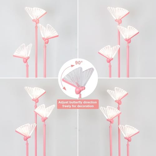 Butterfly Lamp with Shelves and 3 Lights