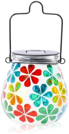 Bshine Mosaic Solar Lantern Outdoor Hanging Waterproof
