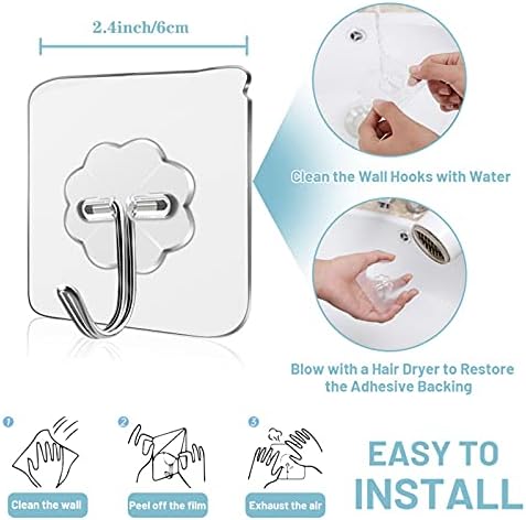 WOVU Wall Hooks - 33 lbs Max 10 Pack