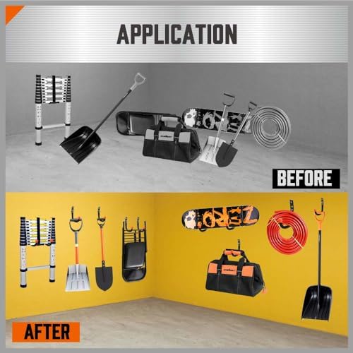 HORUSDY 6 Pack Heavy Duty Garage Hooks