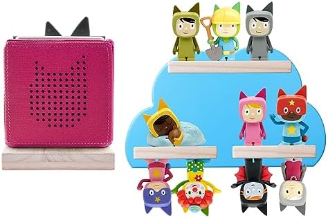 Magnetic Floating Shelf for Toniebox - Wooden Wall Storage Rack