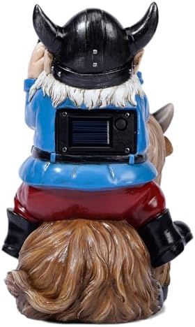 Garden Gnome Statues with Solar LED Lights