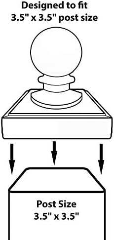 Nuvo Iron Ball Post Cap 3 12 x 3 12