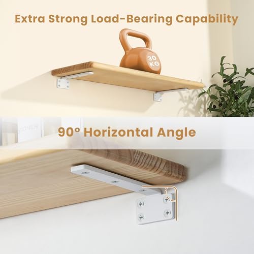 4 Pack Floating Shelf Brackets 6 Inch Industrial Heavy Duty L Brackets