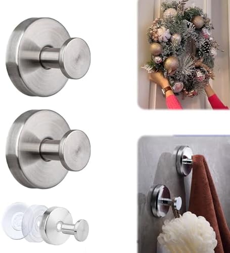 Civilizek 2025 Suction Cup Wreath Hanger 2PCS