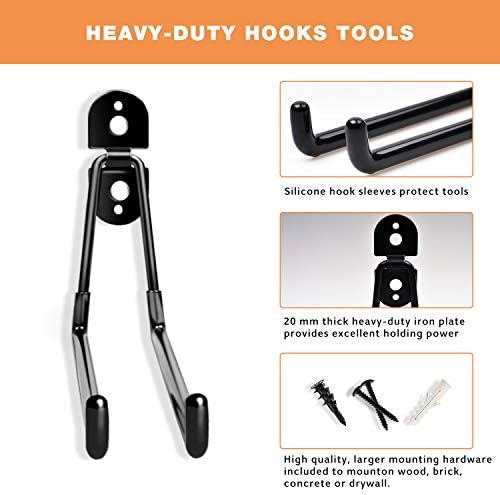 Heevir Garage Hooks Heavy Duty 4 Pack 11 Inch Storage Hangers