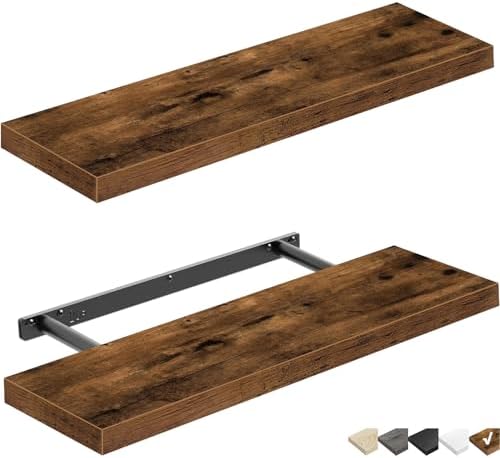 QEEIG Floating Shelves Wall Shelf 24 Inch Set