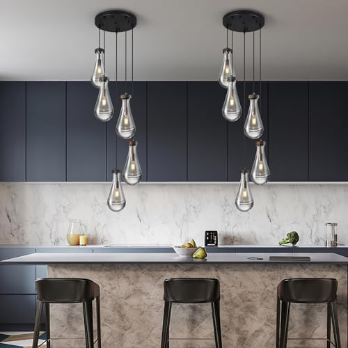 Raindrop Pendant Light 5-Light Modern Design